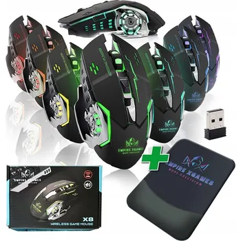 Myš Bezdrátová myš Herní EXG podsvícená, precizní optický senzor