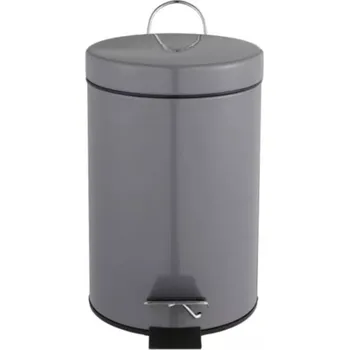 Odpadkový koš Odpadkový koš kovový 0l šedý