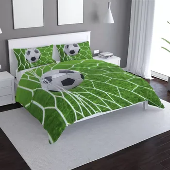 Povlečení Sablio Povlečení Fotbalový míč v bráně - 140x220 / 90x70