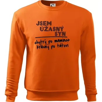 Pánská mikina Jsem úžasný syn - Mikina Essential pánská - M ( Oranžová )