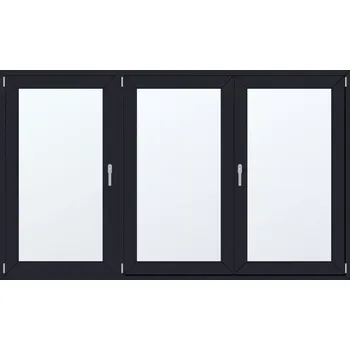 Okno Trojkřídlé plastové okno 245x145