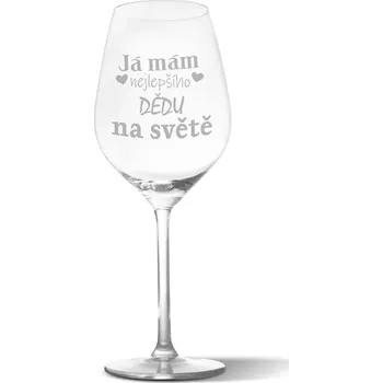 Víno Sablio Sklenička na víno Já mám nejlepšího dědu na světě: 49 cl