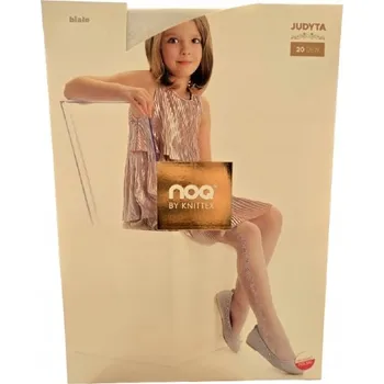 Dětské punčocháče Knittex bílé z polyamidu, velikost 140