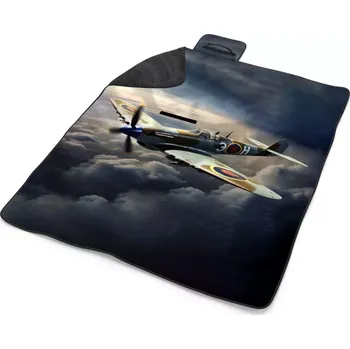 deka Sablio Plážová deka Stíhačka Spitfire: 200x140 cm