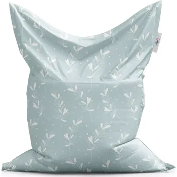 Sedací pytel Sablio Sedací vak Classic Bílé lístky - 150x100 cm