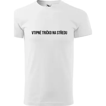 Pánské tričko Sablio Tričko s potiskem Vtipné tričko na středu - bílé 4XL