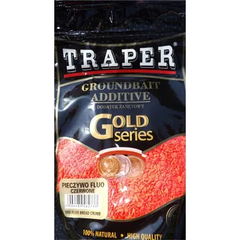 Návnadová surovina Přísada do krmiva Traper Fluo Pečivo Červené 0,40 kg