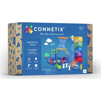 ostatní stavebnice CONNETIX Magnetická stavebnice - Rozšíření kuličkové dráhy Rainbow (66 ks)