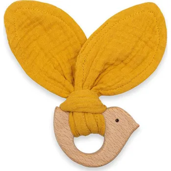 Wiky Kousátko s ptáčkem New Baby Bird mustard