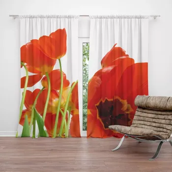 Závěs Sablio Závěs Tulipány: 2ks 140x250cm