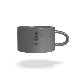 Bastard Neklidná - vlastní text hrnek makronka Grey Macaron