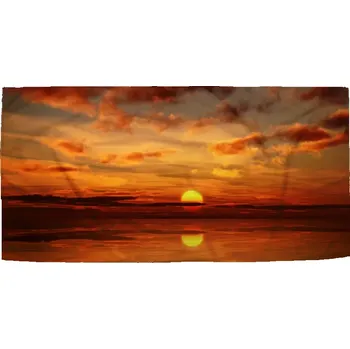 Osuška Sablio Ručník Oranžové slunce - 50x100 cm