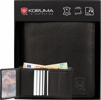 Peněženka MALÁ PÁNSKÁ KOŽENÁ PENĚŽENKA na Platební Karty, Mince a RFID Ochrana | KORUMA