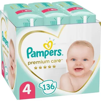 Plena Pampers PAMPERS Premium Care 4 pleny (136 ks), 9-14 kg