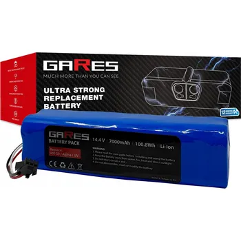 Akumulátor Gares 7000 mAh Li-Ion černý pro vysavače