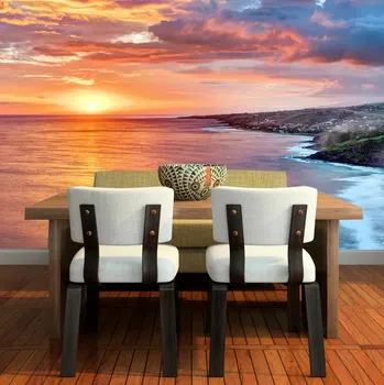 Tapeta Sablio Tapeta Západ slunce nad mořem - 125x75 cm