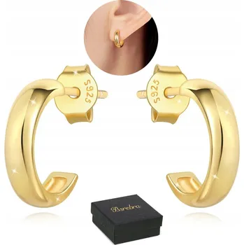 Náušnice Stříbrné náušnice RYZOST 925 Zlaté Náušnice STŘÍBRO KOLEČKA Puzety