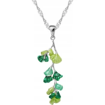 Náhrdelník STŘÍBRNÝ NÁHRDELNÍK KVÍTEK S RÓDIOVOU ÚPRAVOU PRO NI STŘÍBRO