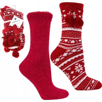Dámské ponožky Teplé dámské Ponožky Dlouhé Ponožky Zimní DÁREK MORAJ 2-balení 35-38
