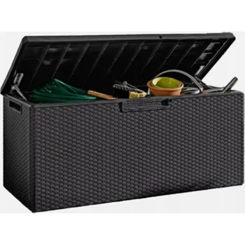 Úložný box ZAHRADNÍ BALKONOVÁ TRUHLA LAVICE ÚLOŽNÝ BOX 340L 250kg ANTRACIT PreZero