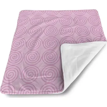 deka Sablio Deka pro miminko Růžové spirály - 90x120 cm