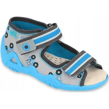 Chlapecké sandály Befado sandály šedé na suchý zip Vel. 20 350P027