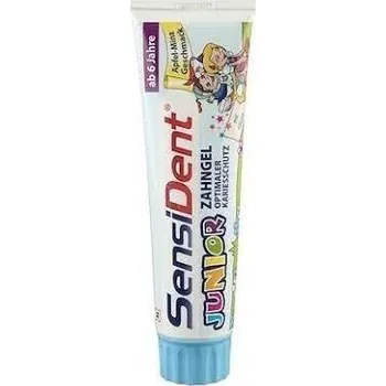 Dentální hygiena SensiDent Zubní gel Junior s malinovou příchutí 75 Ml
