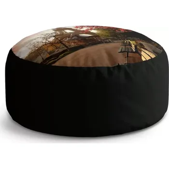 Taburet Sablio Taburet Circle Eiffelova věž a červený strom: 38x48 cm