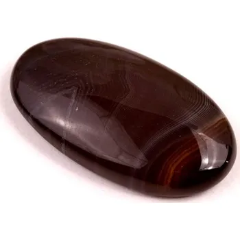 Přírodní kámen Kabošon Black Banded Agate č.7856 (33x19x7mm)
