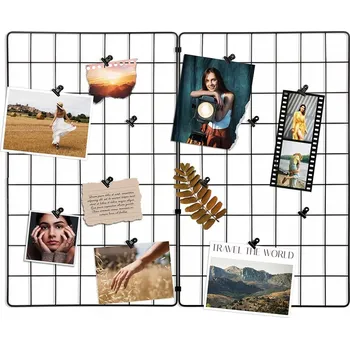 Obraz Mřížka na fotografie kovová černá 58x72 cm