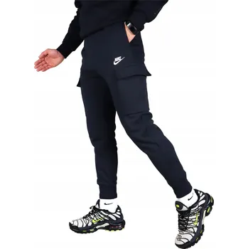 Nike TEPLÉ kapsáče teplákové ZIMNÍ BAVLNA FLEECE pánské tepláky ZIMA