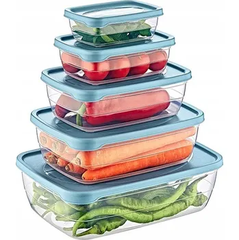 Dóza na potraviny Nádoba na potraviny Hobby Life Trend Box 1,2 l průhledná 5 ks