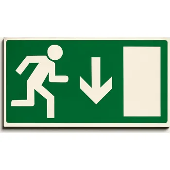 Kancelářské potřeby Traiva s.r.o. Únikový východ (nad dveře) Verze: Samolepka 200 x 100 mm tl. 0.1 mm - transparentní - Kód: 16017