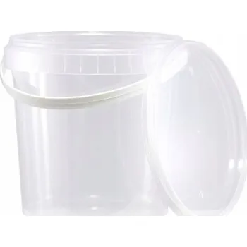 kbelík Plastový kbelík Plastbox 1 l kulatý s víkem a atestem