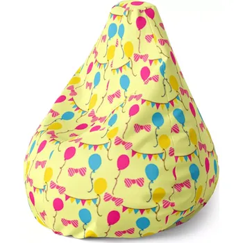 Sedací pytel Sablio Sedací vak Pear Nafukovací balonky - 70 x 95 x 15 cm