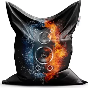 Sedací pytel Sablio Sedací vak Classic Ohnivý reproduktor - 150x100 cm