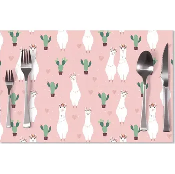 prostírání Sablio Prostírání Lama a kaktusy: 40x30cm