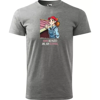 Sablio Tričko s potiskem Ano, jsem klempířka - šedé M