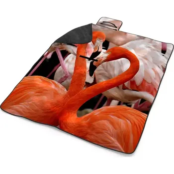 deka Sablio Plážová deka Plameňáci 2: 200x140 cm