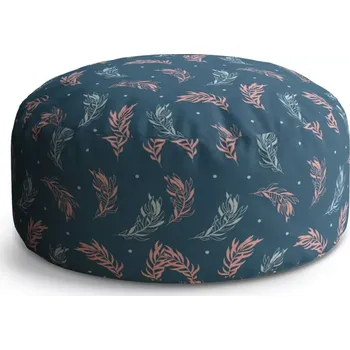 Taburet Sablio Taburet Circle Barevná peříčka: 38x48 cm