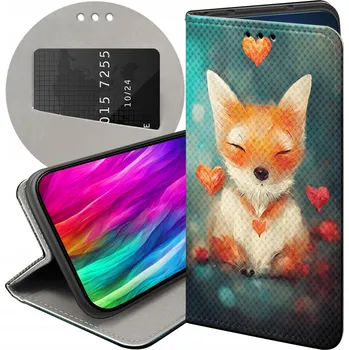 Pouzdro na mobilní telefon Pouzdro s klopou Hello Case pro Samsung Galaxy A12 oranžové