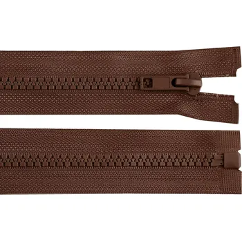 Zip Kostěný zip No 5 délka 70 cm bundový, malé, 299 hnědá