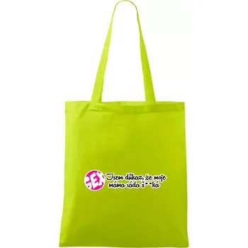 jsem důkaz toho, že moje máma ráda šuká - Taška bavlněná - 42 x 38 cm ( Limetková )