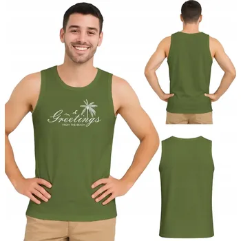 Pánské tričko Pánské tílko z TURECKÉ BAVLNY na ramínka Captain Mike XXL