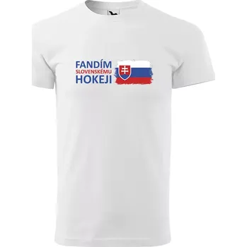 Sablio Tričko s potiskem Fandím slovenskému hokeji - bílé S
