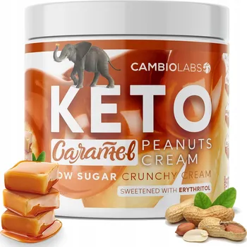 Krém ořechy v karamelu keto bez cukru 500g Cambio