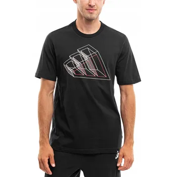 Tričko pánské adidas Tech Outline Graphic černé JJ3866 VEL. L