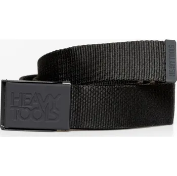 Opasek HEAVY TOOLS PÁNSKÝ MATERIÁLOVÝ TEXTILNÍ PÁSEK LIVASW25 BLACK ČERNÝ