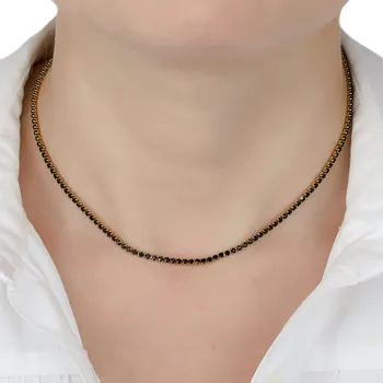 Náhrdelník Náhrdelník jemný OCEL UŠLECHTILÁ POZLACENÁ