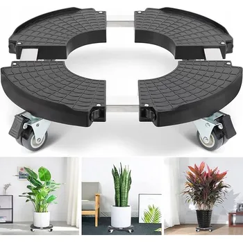 Stojan na květiny VOZÍK NA ROSTLINY Ø 40-48, KOLA OTOČNÁ O 360°, STOJAN NA ROSTLINY, NA KVĚTINÁČ